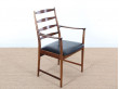 Mid-Century Modern scandinavian pair of armchairs in Rio rosewood by Tøbjorn Afdal, Model 113 A