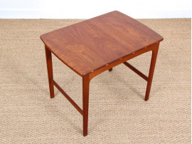 Mid-Century  modern  side table in solid teak by Yngvar Sandström.