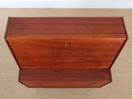 Mid-Century Modern Danish secretary in teak by Arne Hovmand-Olsen 