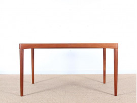 Mid-Century Modern danish extendable dining table in teak by H.W. Klein, 6/8 seats