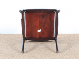 Mid-Century Modern Danish pair of armchairs in mahogany model Rungstelund by Ole Wanscher.