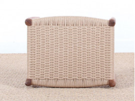 Mid-century modern stool in teak, model 78 A by Niels Møller