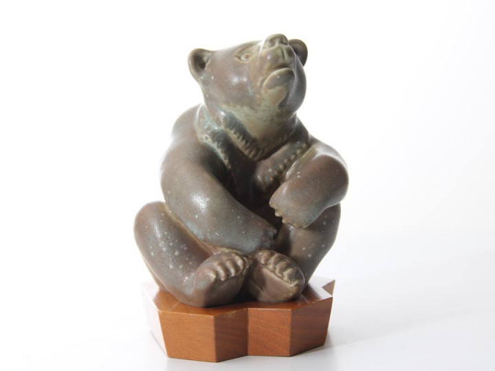 Mid-Century Modern ceramic bear by Gunnar Nylund