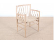 Mid-Century Modern danish armchair in oak model 81 by Jørgen Bækmark. New realese