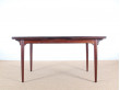 Mid-Century  modern large  dining table by Oman Junior in Rio rosewood.
