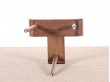 Mid century modern stool in pine and oak