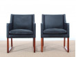 Mid century modern pair of armchair Model 3246 by Børge Mogensen for Fredericia Stolefabrik