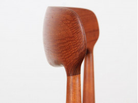 Mid century modern set of 4 Scandinavian teak chairs