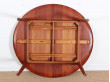 Danish mid-century modern dining table in solid teak 
