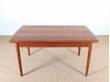 Mid-Century Modern scandinavian dining table in teak, seat 4-8