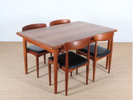 Mid-Century Modern scandinavian dining table in teak, seat 4-8