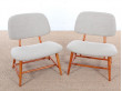 Mid-Century  modern  pair of TV chairs by  Alf Svensson