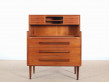 Mid-Century  modern teak secretary by Ejvind A. Johansson 