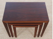 Mid-Century  modern  nesting tables in mahogany by Severin Hansen