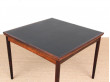 Mid-Century  modern dining table in rosewood 4/6 seats by Poul Hundevad
