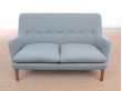 Mid-Century Modern scandinavian 2 seats sofa by Arne Vodder AV 53 new release.