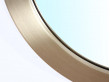 Mid modern century round miirror in brass model Nr 134 by Glasmäster
