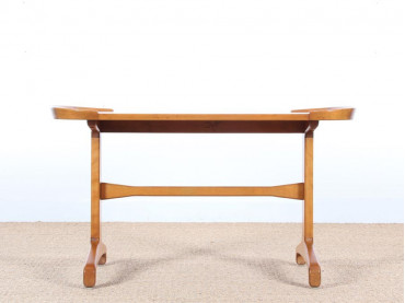 Mid-Century  modern  coffee table in beech and elm