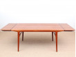 Mid-Century modern dining table in teak by Niels Møller 6/10 seats.
