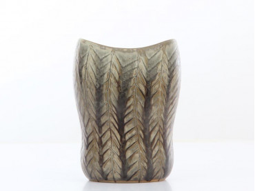 Rorstrand Organic Snakeskin-Glaze Vase by Carl-Harry Stalhane 
