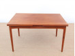 Mid-Century modern dining table in teak by Borge Mogensen, 6/10 seats. 