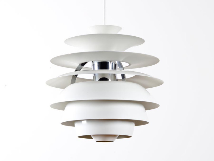 Mid-Century  modern scandinavian pendant lamp PH Snowball by Poul Henningsen for Louis Poulsen