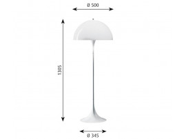 Mid-Century  modern scandinavian floor lamp Panthella by Poul Henningsen for Louis Poulsen