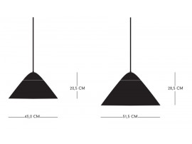 Mid-Century  modern scandinavian floor lamp Opala by Hans Wegner