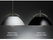 Mid-Century  modern scandinavian pendant lamp L037 by Hans Wegner, with cable lift.