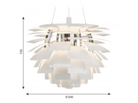 Mid-Century  modern scandinavian pendant lamp PH Artichoke copper by Poul Henningsen for Louis Poulsen