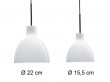 Suspension scandinave  en verre Toldbod (2 tailles). Edition neuve
