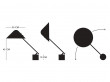 Mid-Century  modern scandinavian table lamp Opala by Hans Wegner