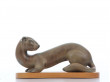 Mid century modern scandinavian ceramic ferret by Gunnar Nylund