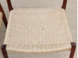 Suite de 4 chaises scandinaves en palissandre de Rio N° 78
