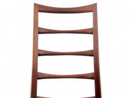 Mid-Century  modern scandinavian set of 4 rosewood chairs modele Lis  by Niels Koefoed
