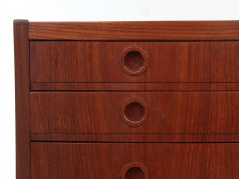 Mid-Century  modern  chest of drawers in teck