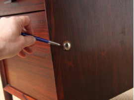 Mid-Century  modern scandinavian large desk in Rio rosewood by Arne Vodder for Sibast Furniture