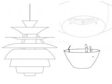 Spare parts for Louis Poulsen pendant lamp PH Snowball