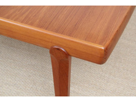 Mid-Century modern scandinavian dining table in teak 6/10 seats