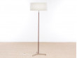 Lampadaire scandinave en teck et acier