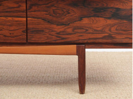 Mid-Century  modern scandinavian side bord in Rio rosewood by Ib Kofod Larsen for Faarup Mobelfabrik