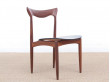 Set of 4 scandinavian chairs in teak designed by Henry Walter Klein