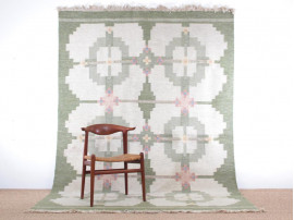 Swedish Rolakan carpet hand woven wool. 300 x 200 cm. 