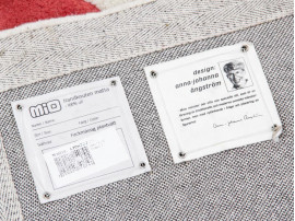 Swedish carpet hand woven wool by Anna Johanna Ångström. 223 x 163 cm.