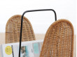 Porte-revues scandinave en rotin