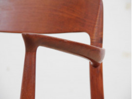 Fauteuil scandinave en teck et corde modèle 56