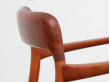 Fauteuil scandinave en teck et corde modèle 56