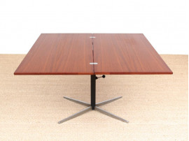 Mid-Century  modern ajustable coffe/dining table in teak by Wilhelm Renz