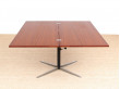 Mid-Century  modern ajustable coffe/dining table in teak by Wilhelm Renz