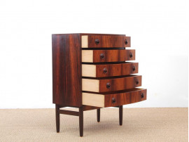 Mid-Century  modern scandinavian little chest of drawer in Rio rosewood by Kai Kristiansen